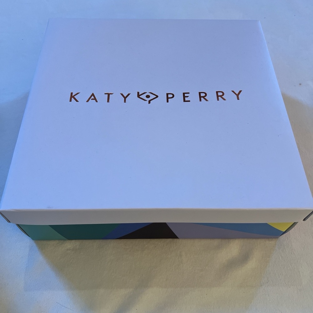 NIB Katy Perry Collections Black Micro Heel Stretch Bootie size 8.5 Silver Toe - Picture 6 of 7